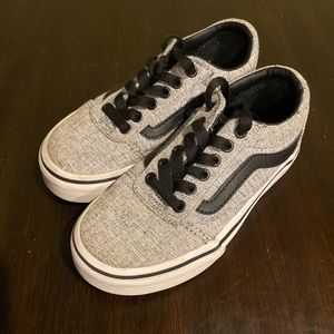 Vans Toddler Boys Sz 10.5 Gray Black